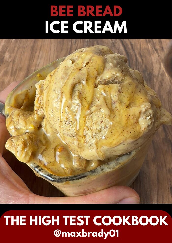 Bee bread ice cream