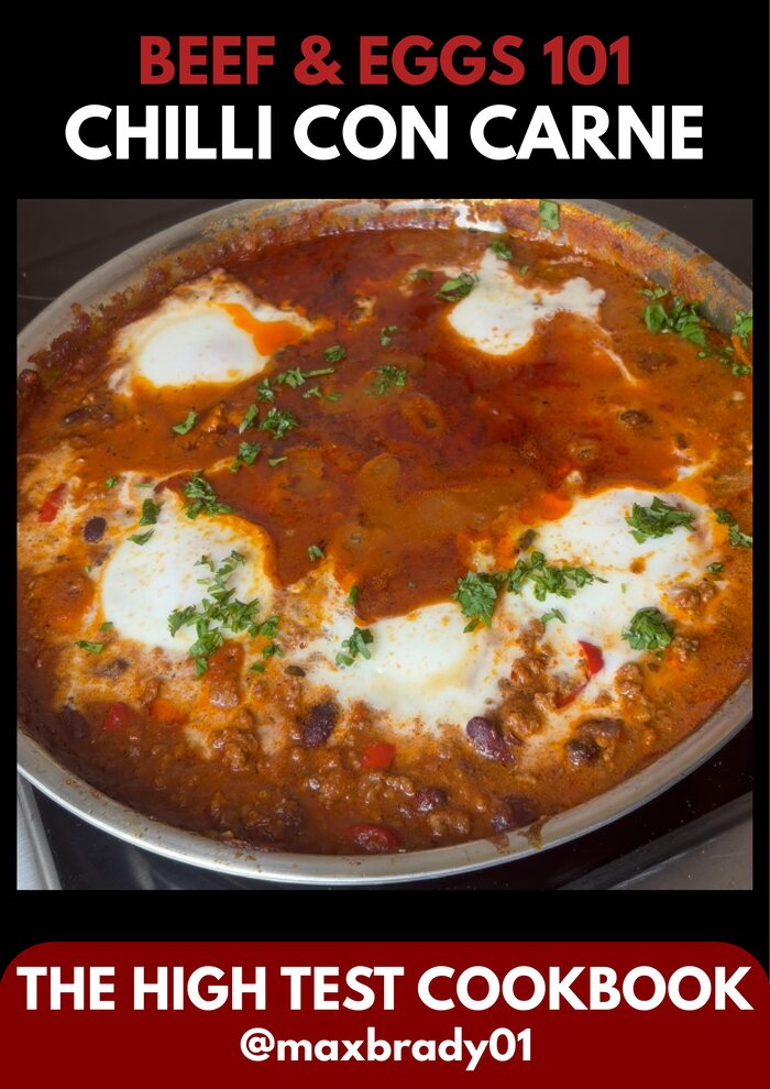 Chilli beef and eggs