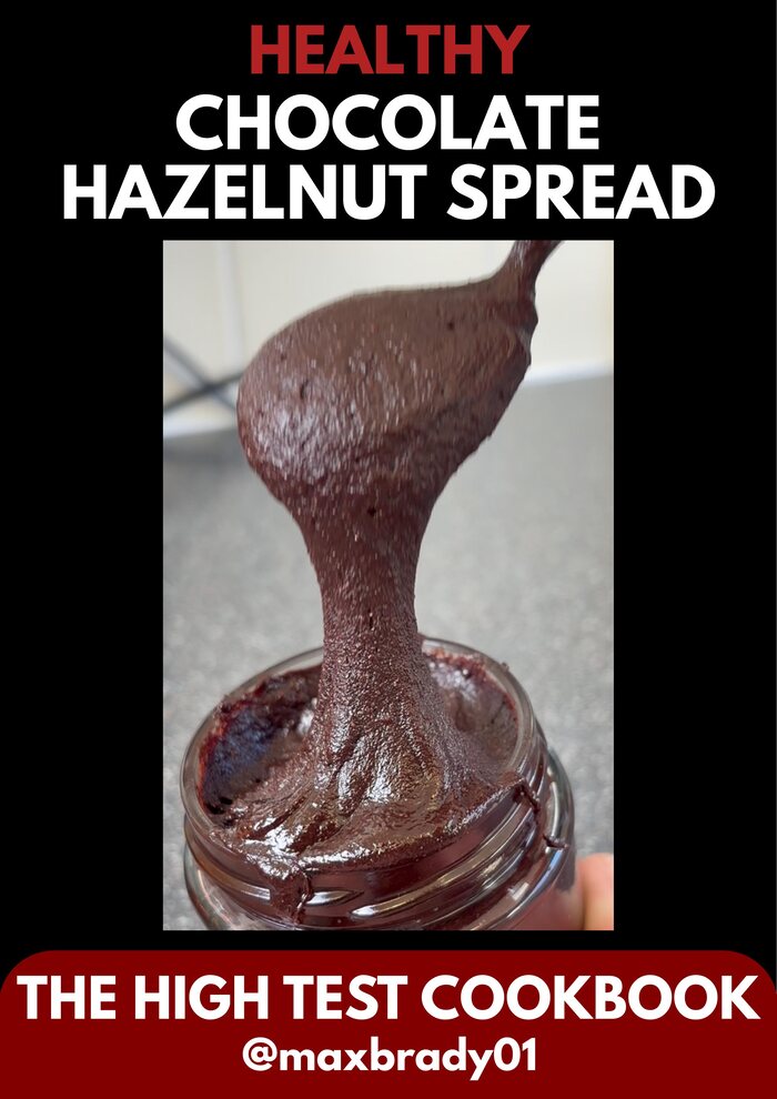 Healthy chocolate hazelnut spread